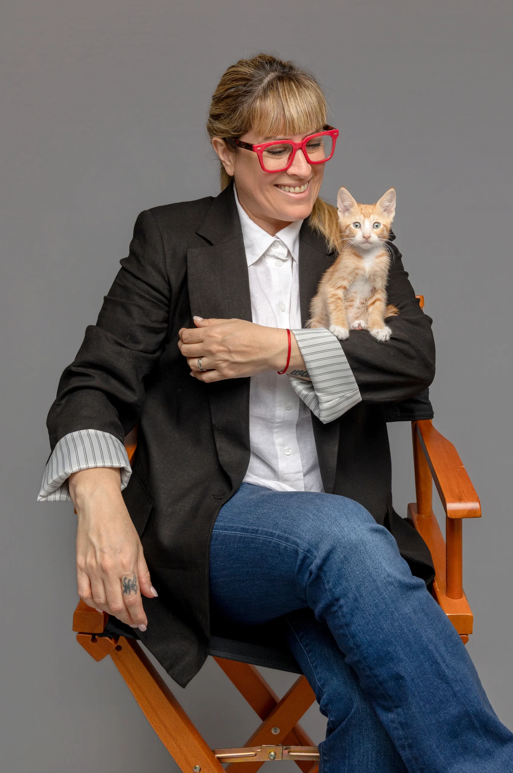 Alejandra con gato